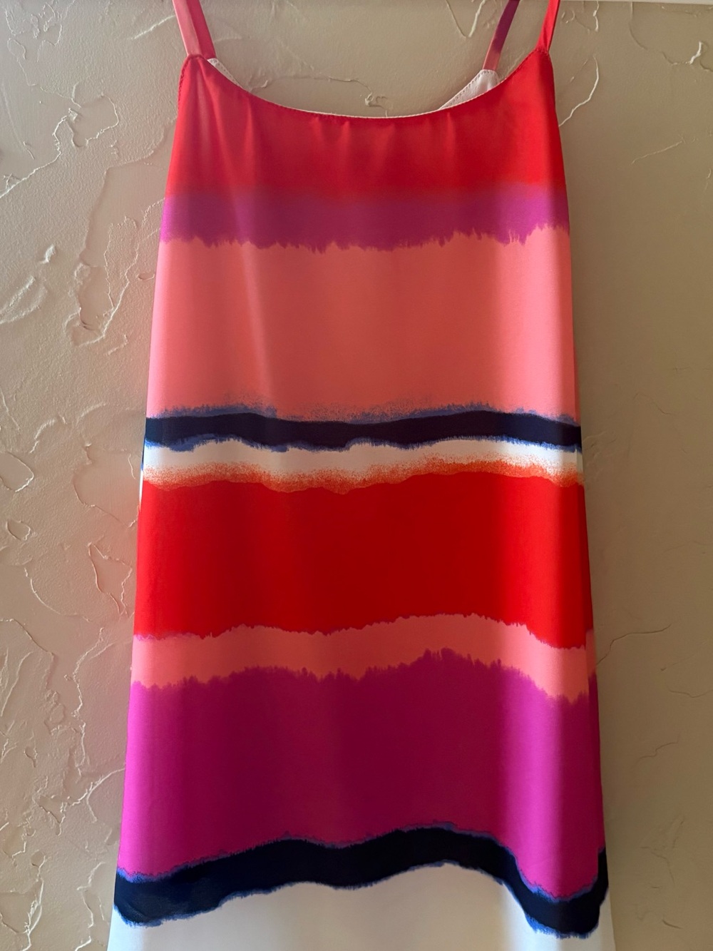 Valette Bright Striped Camisole in Red, Pink, Purple, Navy & White